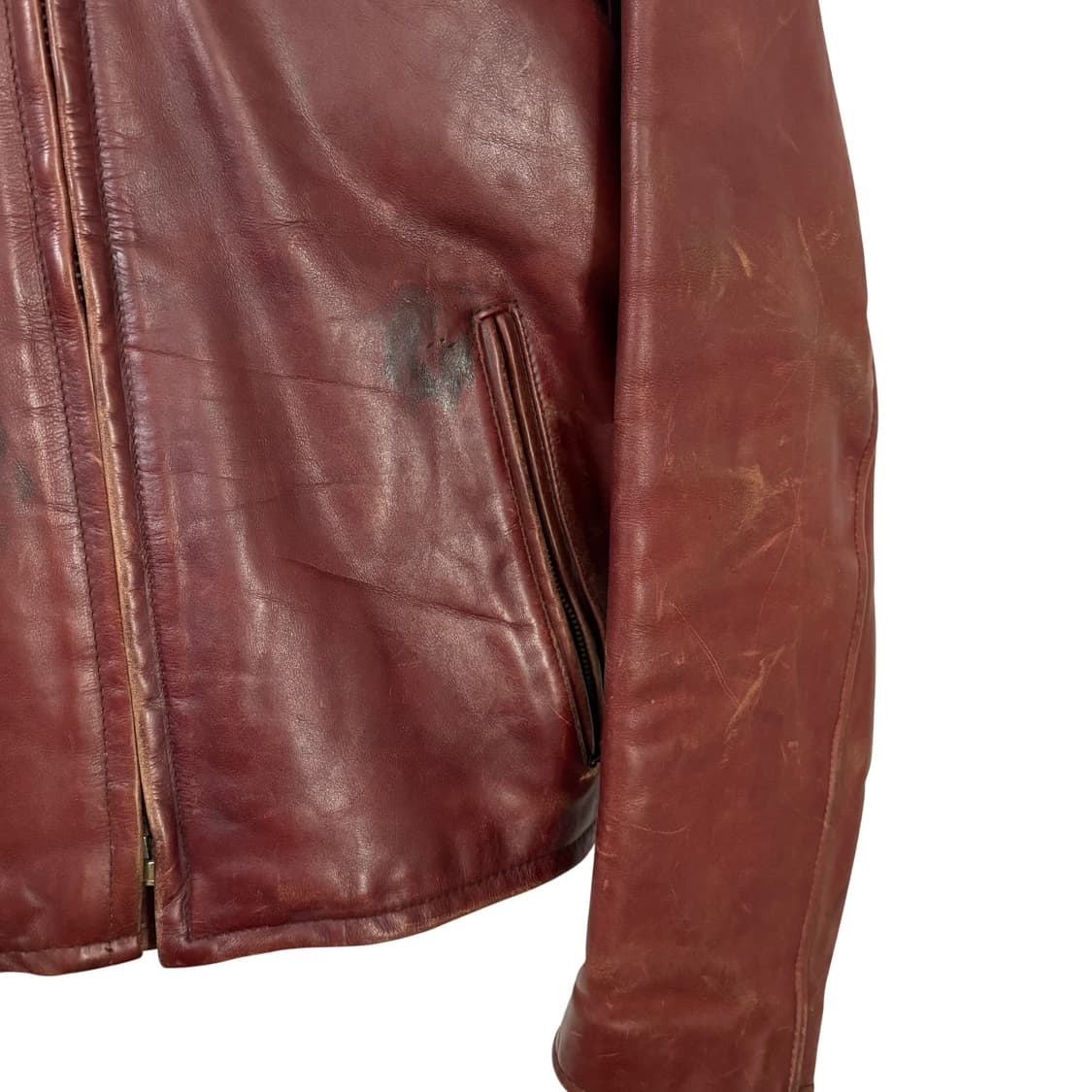 RBC 스티어하이드 카페레이서 크롭 레더 자켓 36 라이더자켓 상품이미지7