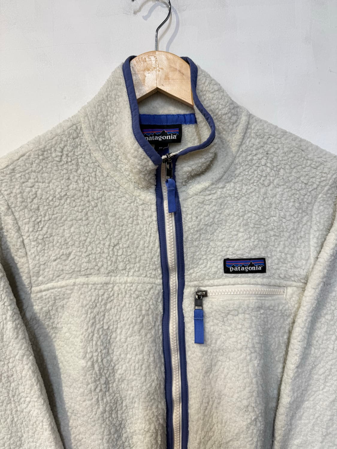 파타고니아 아이보리 플리스 집업 상품이미지2