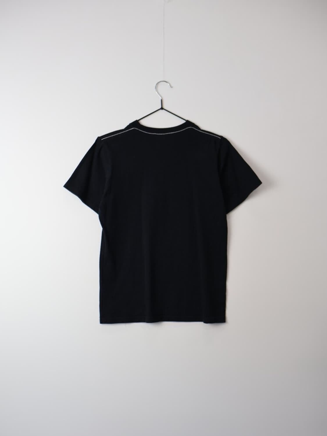 'X-girl' Gold Cat Graphic Black T-shirt 상품이미지4