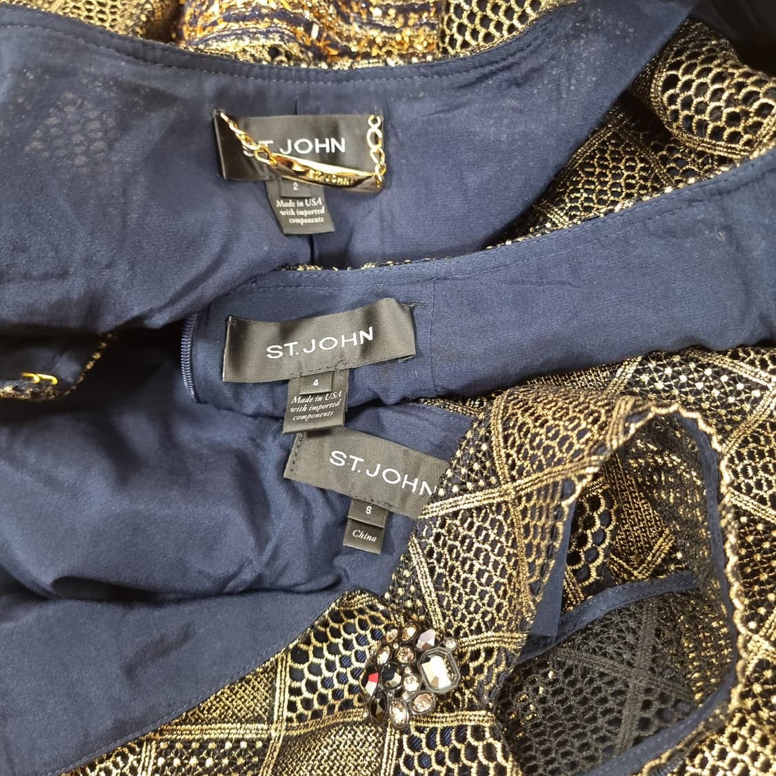 센죤 St.John 센존 금사 쓰리피스 셋업 (55)새상품/구매200중반 상품이미지9