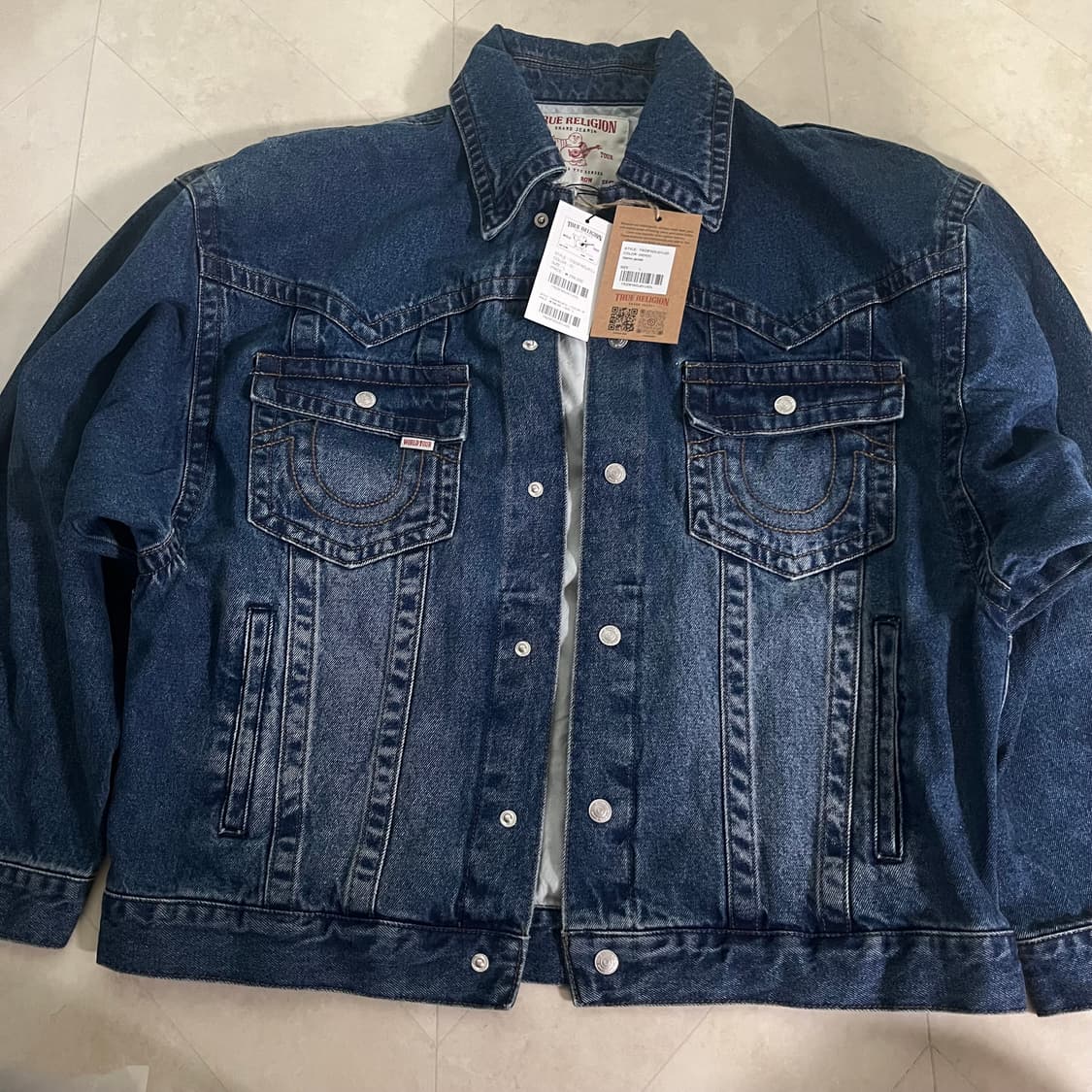 새상품(L,XL)트루릴리젼 데님 트러커 자켓 인디고 상품이미지2