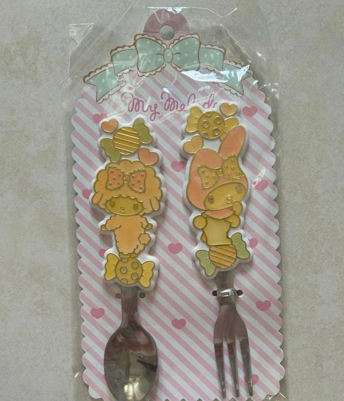 마이멜로디 스푼 포크 세트 상품이미지1