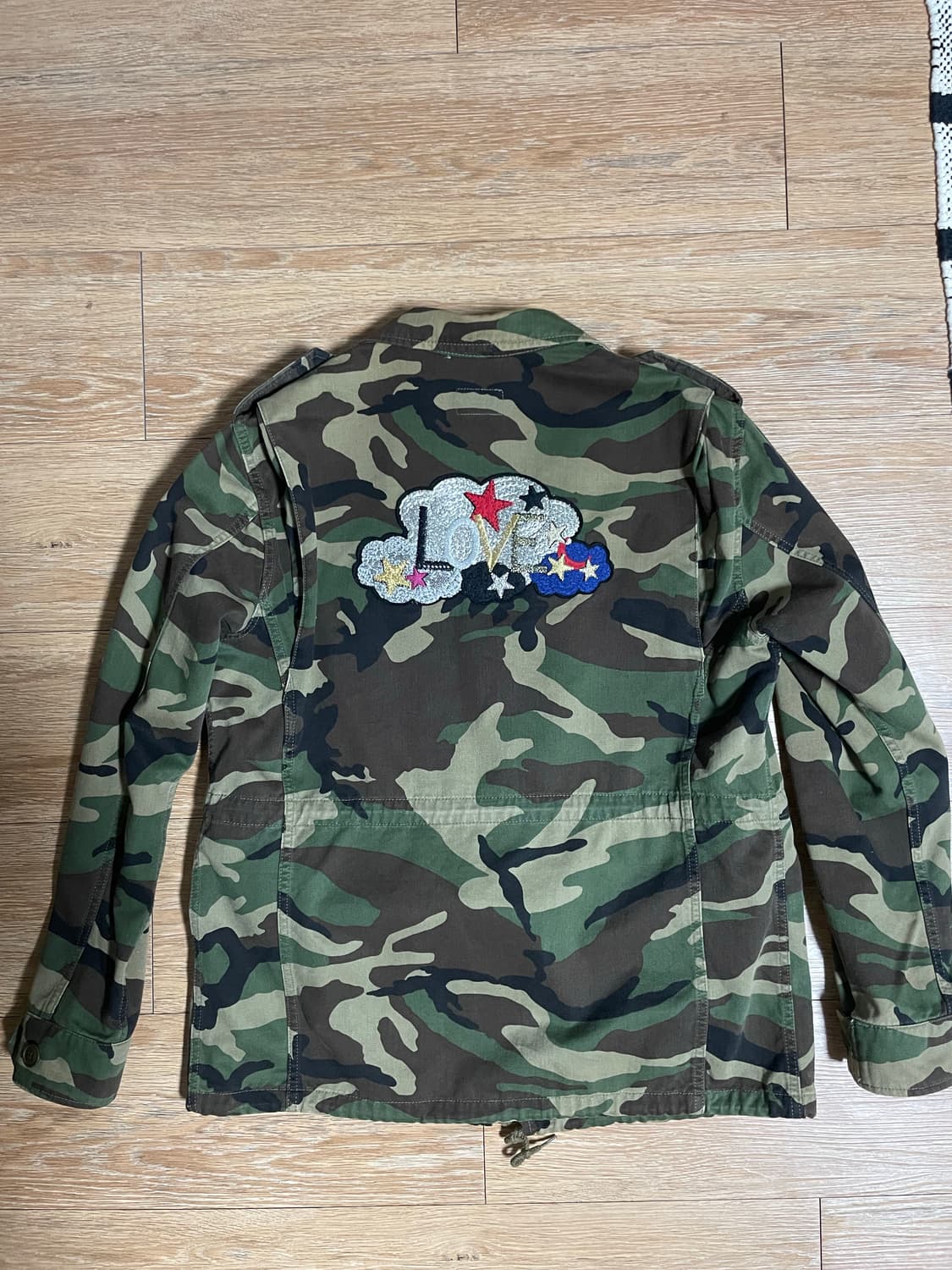 16 생로랑 밀리터리 love 자수 자켓 s사이즈 상품이미지2
