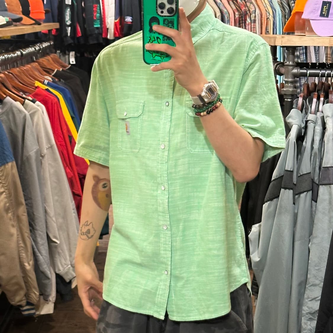 [HI] 칼하트 반팔셔츠 그린 상품이미지3