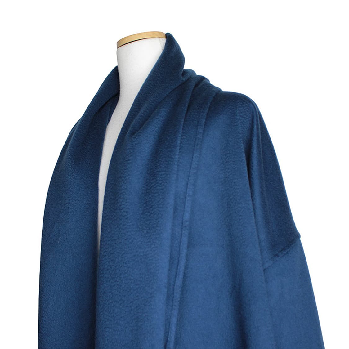 페라가모 블루 프린지 머플러 캐시미어 코트 (프리사이즈) 상품이미지4