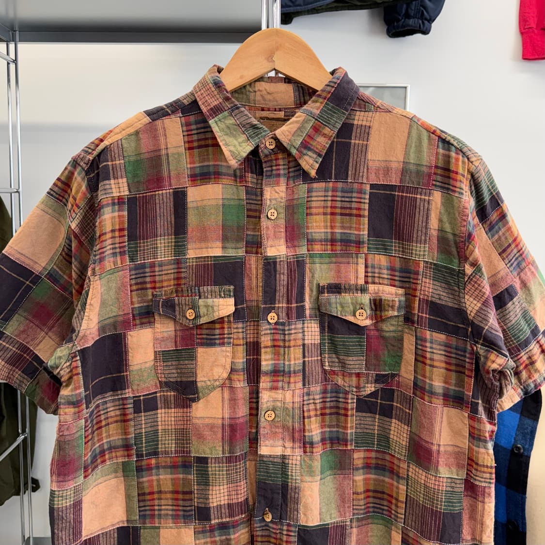 글로벌워크 제팬 패치워크 셔츠 (L) 상품이미지2