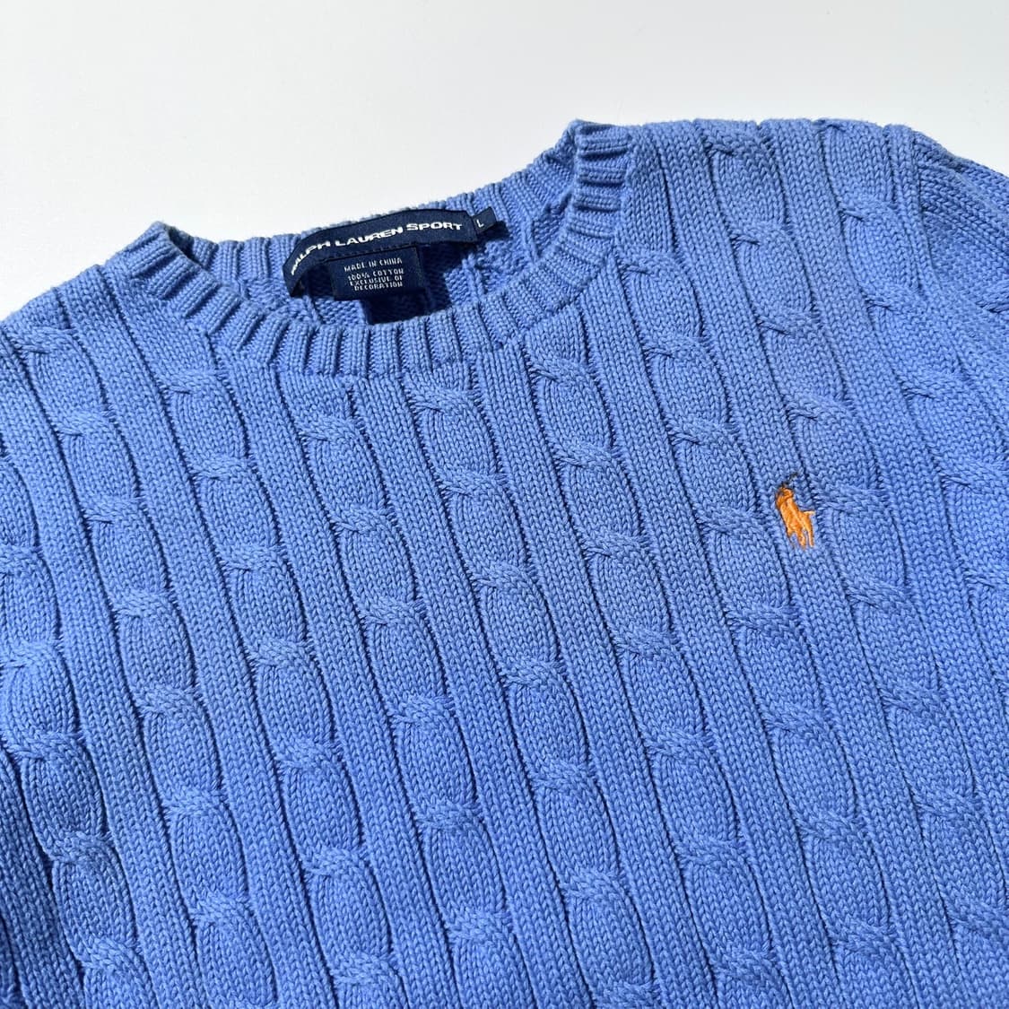 폴로 랄프로렌 케이블 라운드 니트 상품이미지3