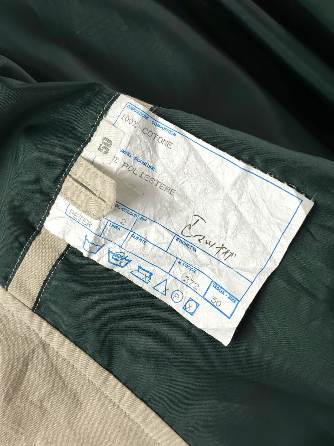 80~90s 빈티지 셀린느 코튼 발마칸 코트 상품이미지10