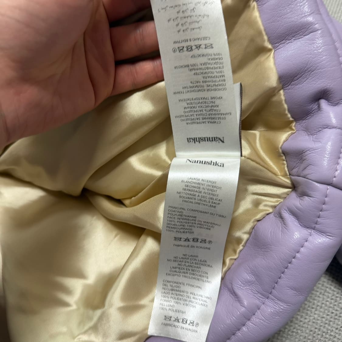 나누슈카(Nanushka) 비건레더 하이넥 패딩 자켓 상품이미지6