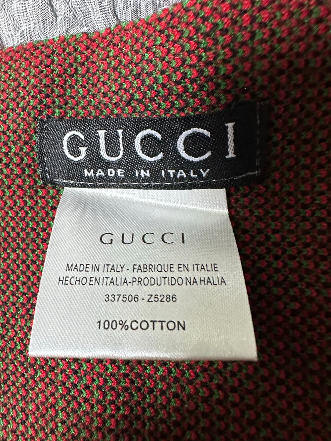 구찌 GG 로고 블랙 브라운 머플러 상품이미지5