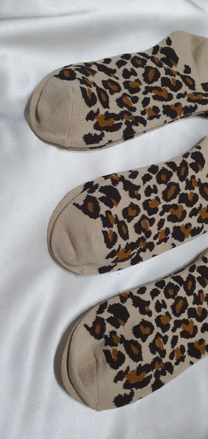 호피 레오파드 브라운 블랙 뉴발란스 양말 상품이미지6