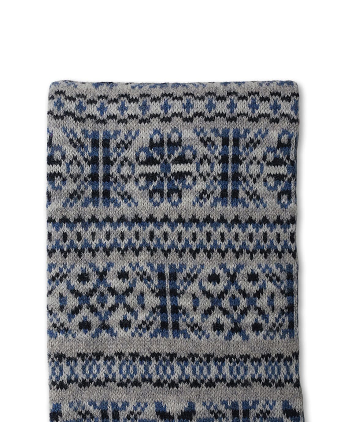 드레익스 [Drake's] 스코틀랜드 페어아일 램즈울 니트 머플러 상품이미지3