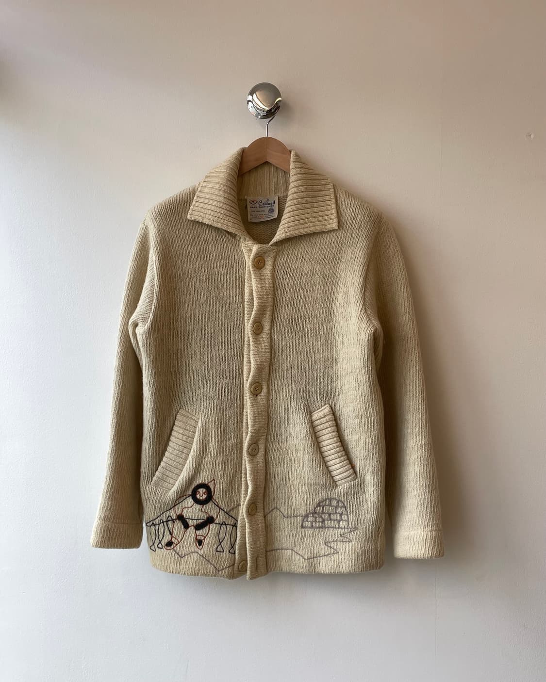 70s Canadian “Inuit” Heavy wool Sweater 상품이미지1