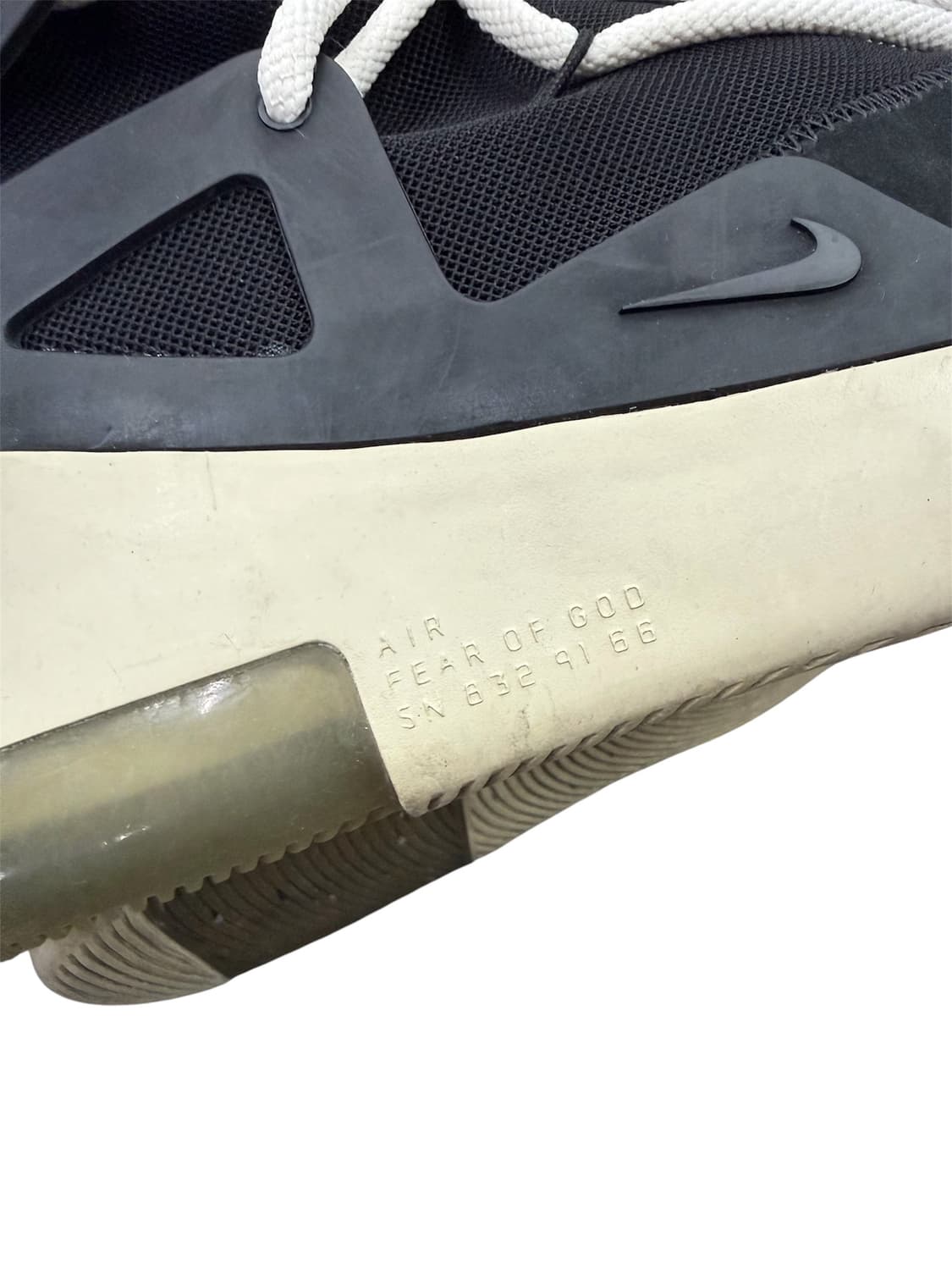 나이키 X 피어오브갓 에어1 블랙 스니커즈 290 상품이미지6