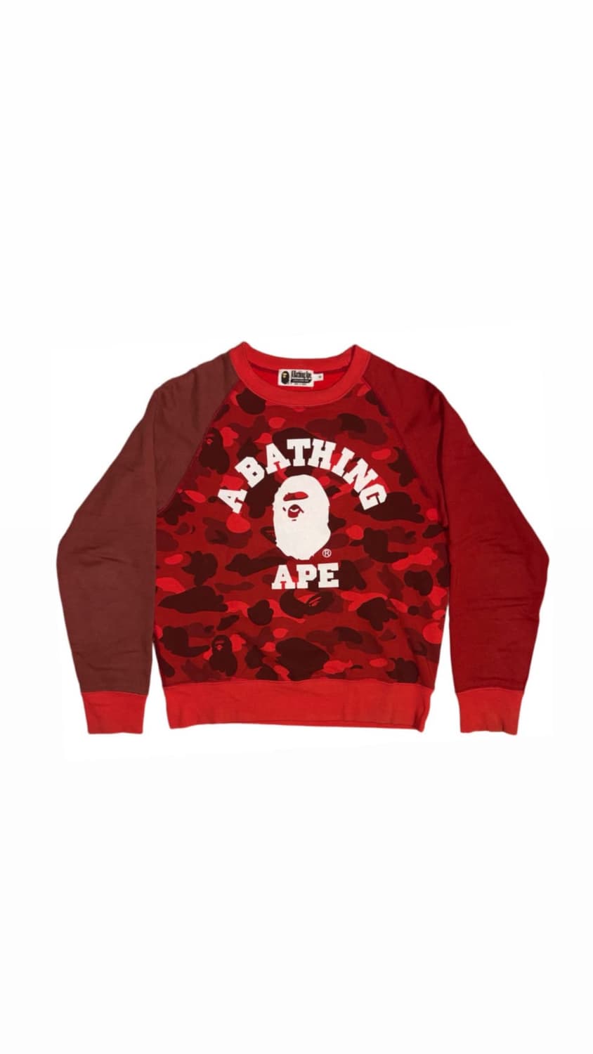A Bathing Ape Bape Camo College Crewneck 상품이미지1