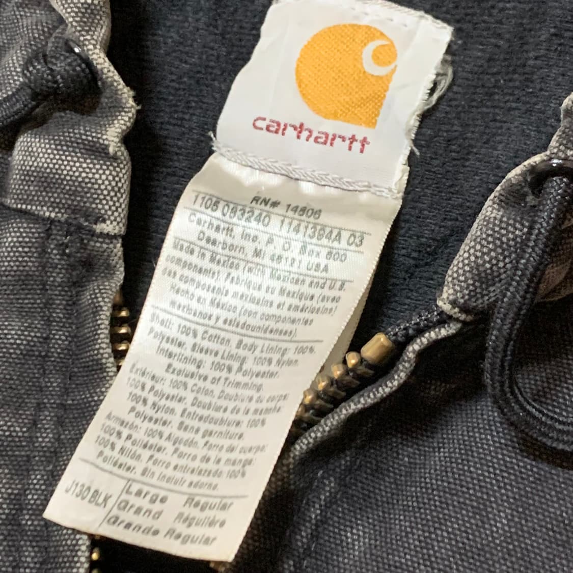 칼하트 J130 액티브 자켓 (L) 상품이미지4