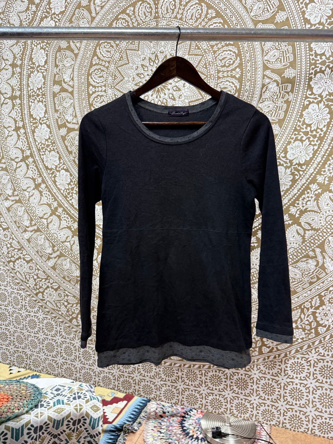 제페니즈 빈티지 여성 레이어드 패턴 롱슬리브  상품이미지3