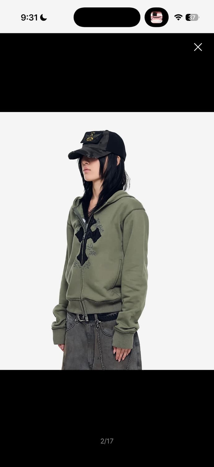 AAKAM 후드집업 (카키) 사이즈2  상품이미지1