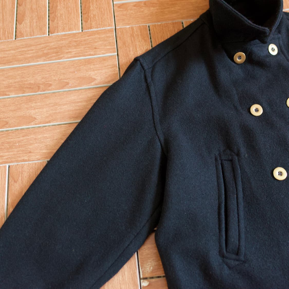 Montgomery England made wool pea jacket 상품이미지4