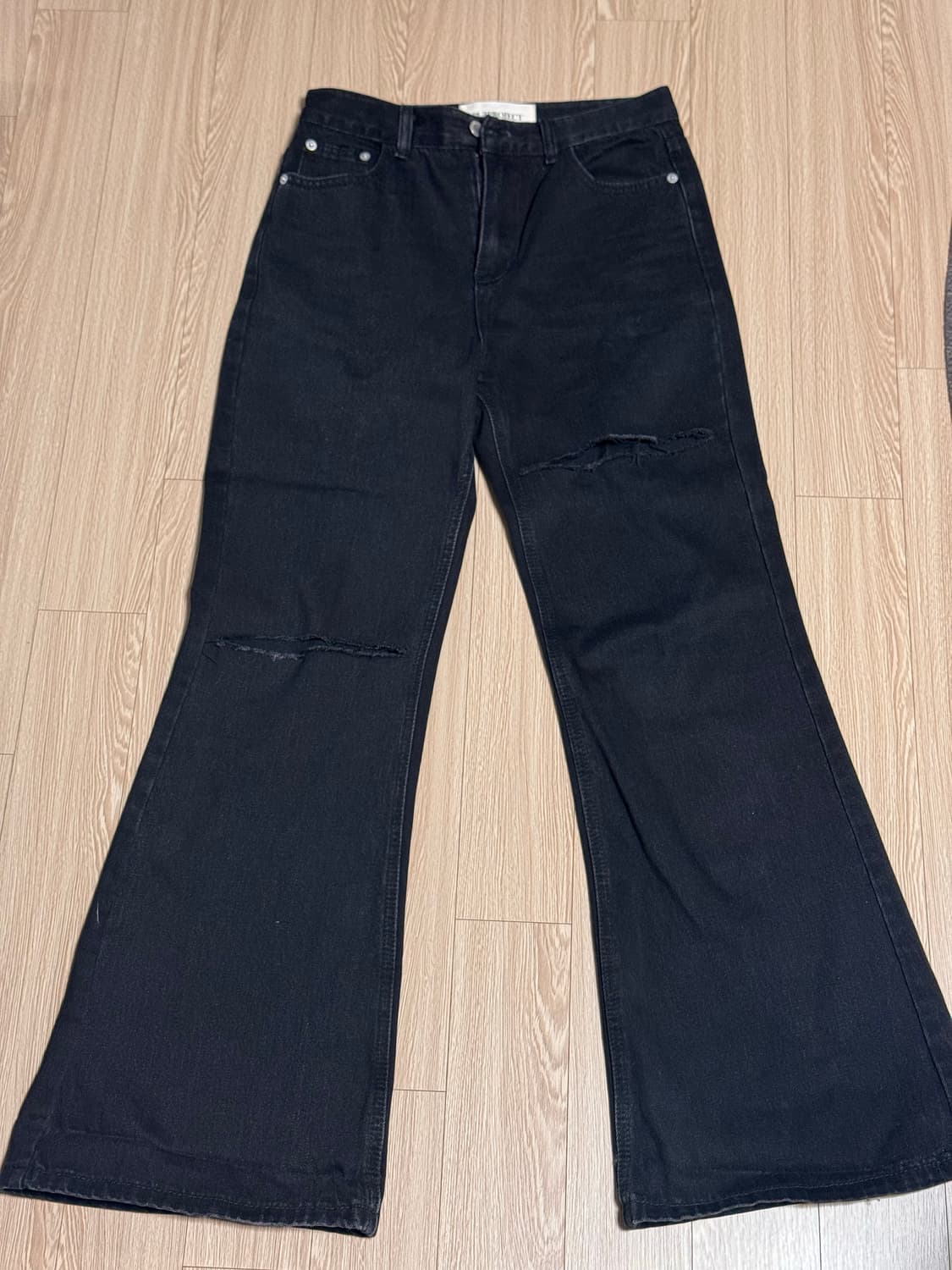 플리즈프로젝트 릴렉스 부츠컷 데님 블랙 2사이즈 팝니다 상품이미지3