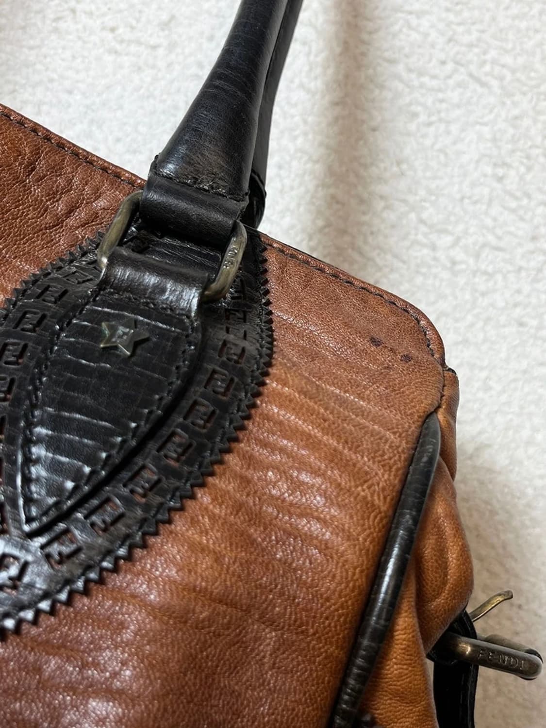 펜디 FENDI 00's Y2K 웨스턴 듀주르 토트백 Q1254 상품이미지2