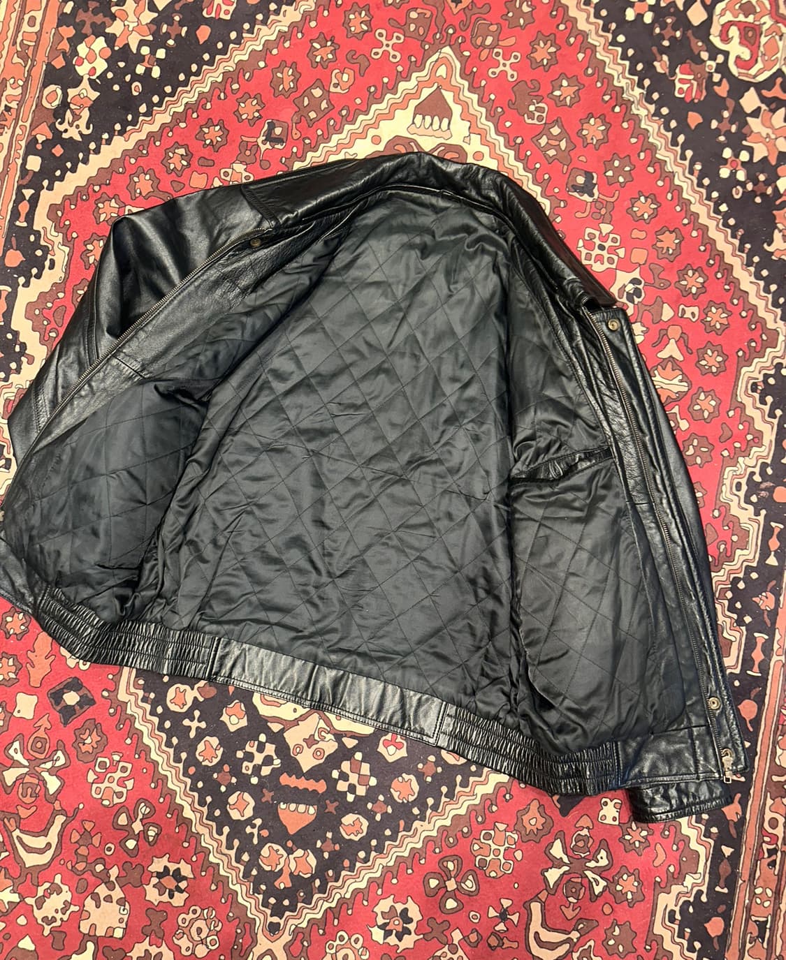 ( XL-2XL ) 가죽자켓 봄버자켓 레더자켓 항공점퍼 블루종 가죽봄버 상품이미지3