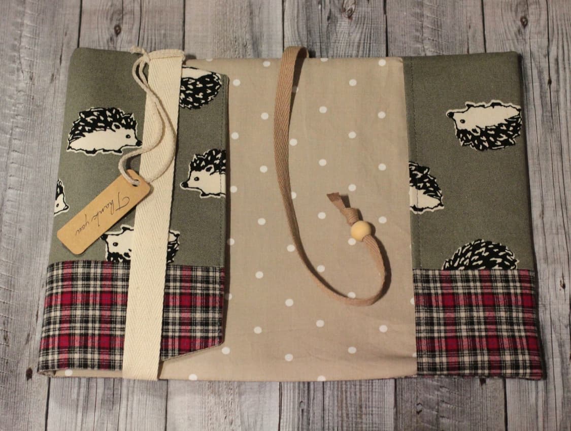 핸드메이드 고슴도치 무늬 북커버 상품이미지5