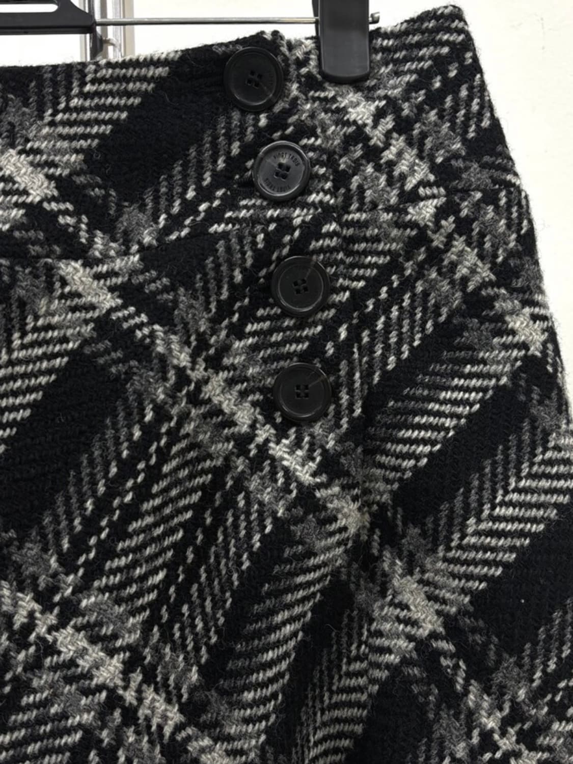 빈티지 블랙 울 스커트 상품이미지3