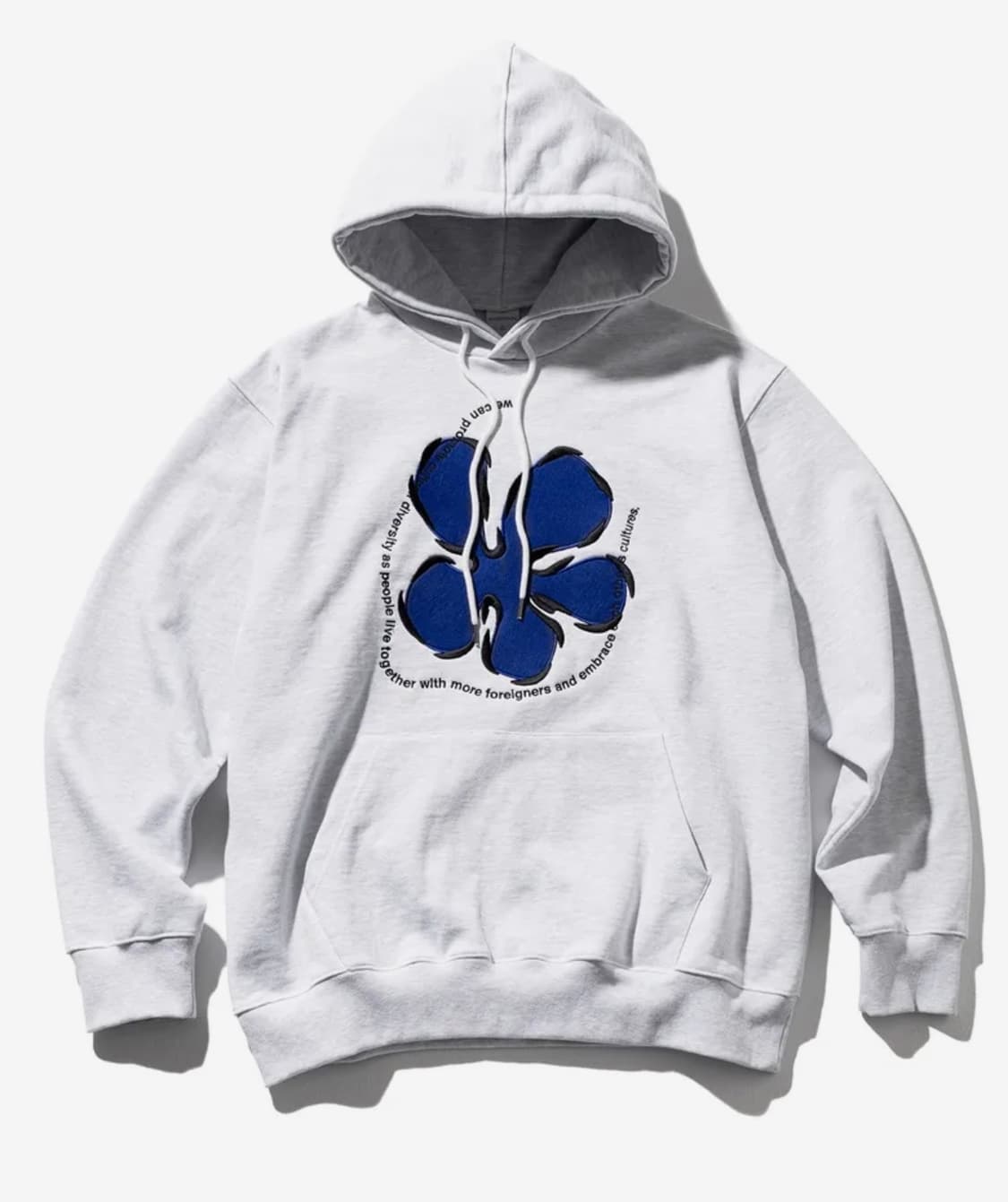 매스노운 프리미엄 헤비 스웨트 스트로베리 플라워 후드티 M사이즈 상품이미지1