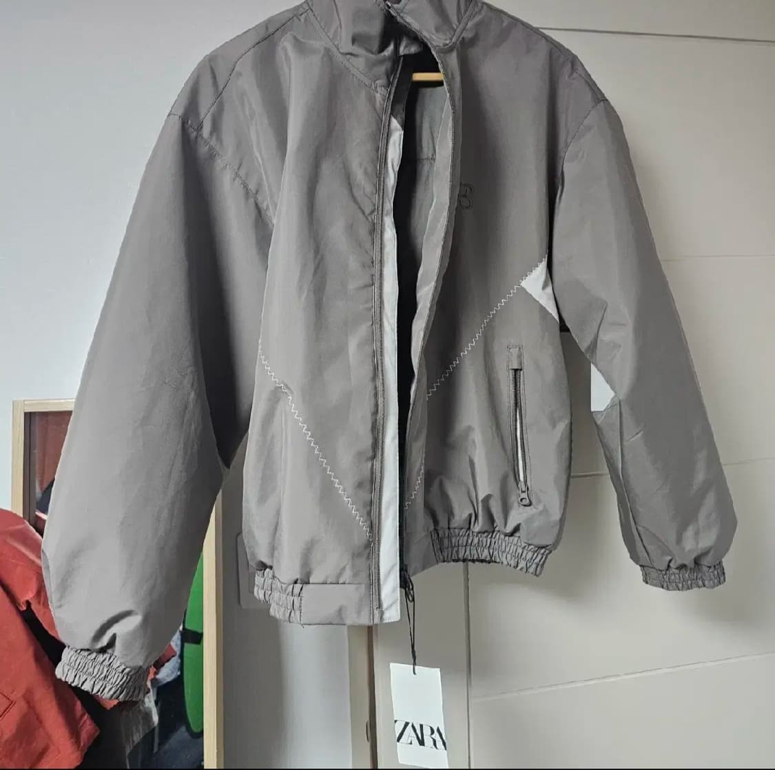 자라 컬러 블록 하이테크 재킷 유럽S-M 사이즈 택있는 새상품 상품이미지2