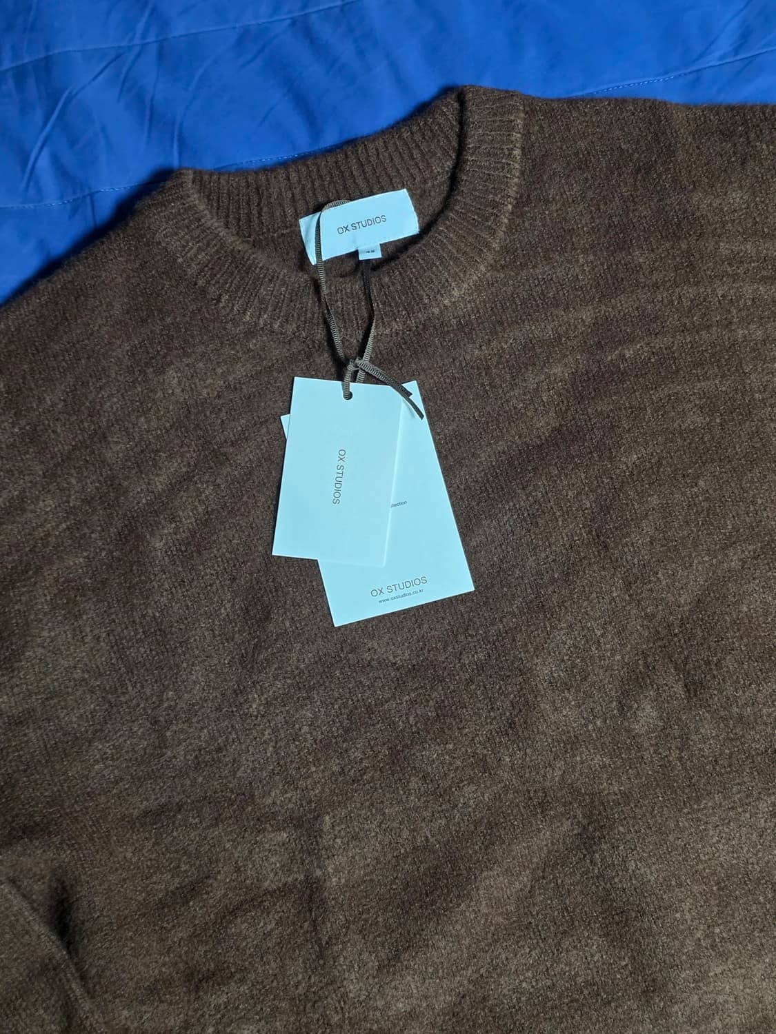 OX Studios (오엑스 스튜디오) - 코지 니트 브라운 48사이즈 상품이미지3