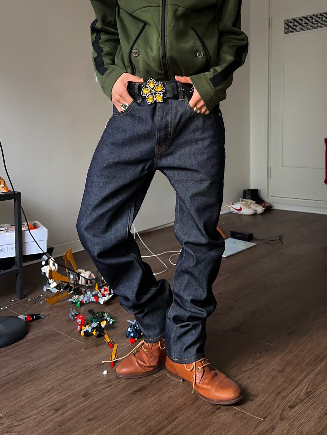 Kiks Tyo 페이퍼 라벨 스키니 진 상품이미지3