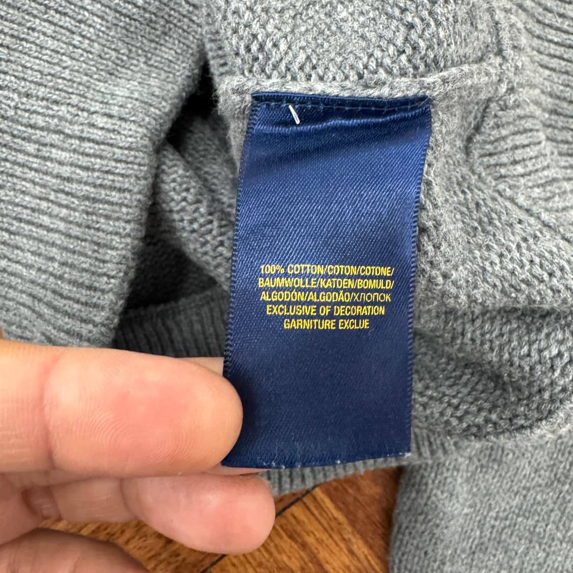 여성용 44 폴로 랄프로렌 빅포니 니트 집업 상품이미지6