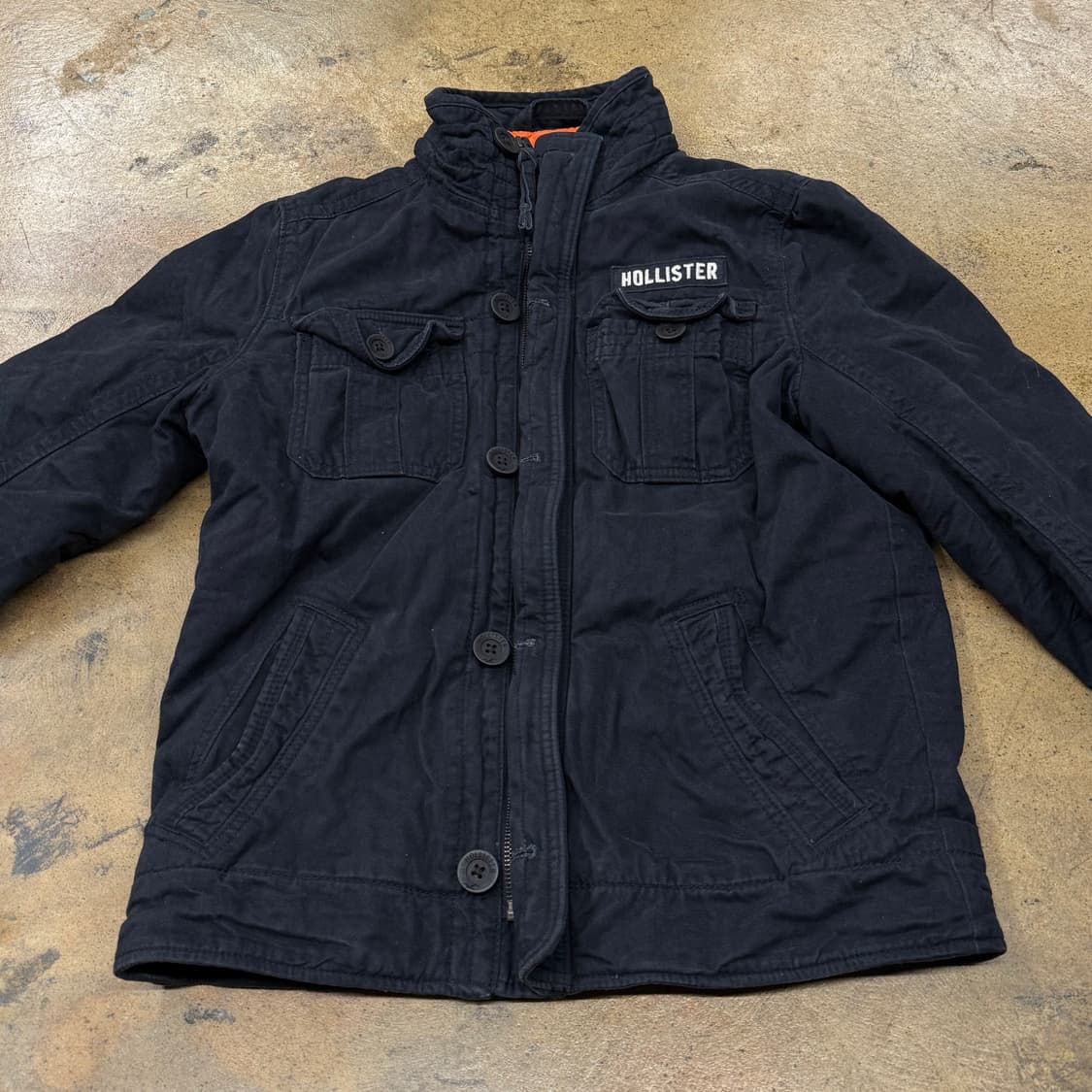 [정품/S] 홀리스터 블랙 야상 자켓 b16 상품이미지3