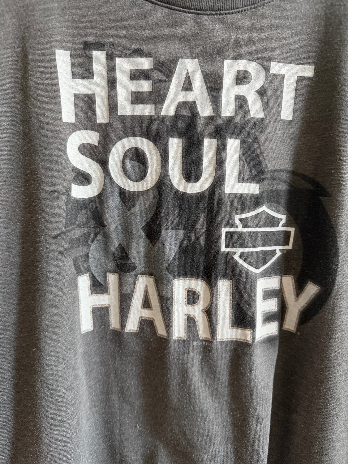 할리데이비슨 그레이 글리터 반팔 상품이미지4