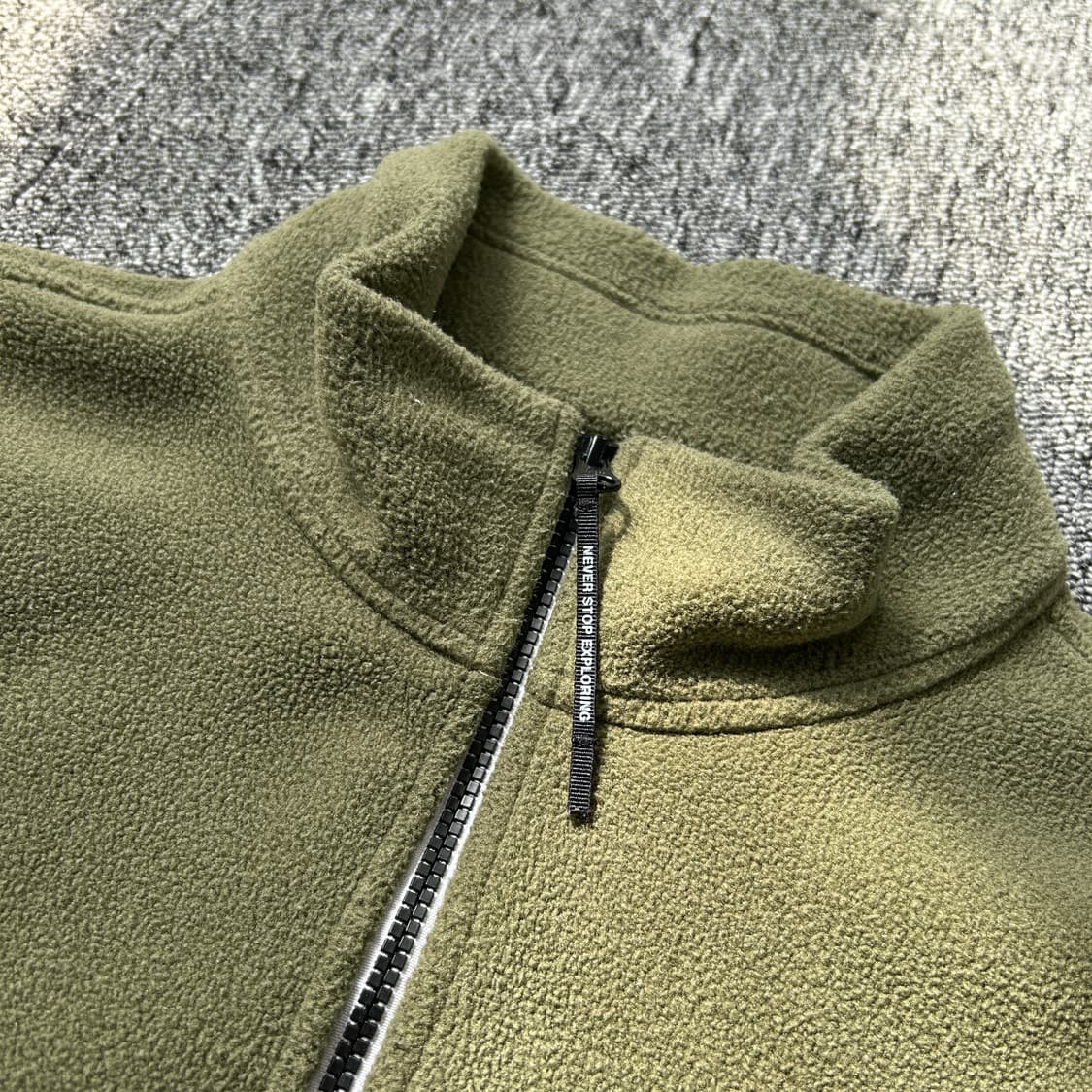 노스페이스 카키 플리스 아노락 상품이미지4