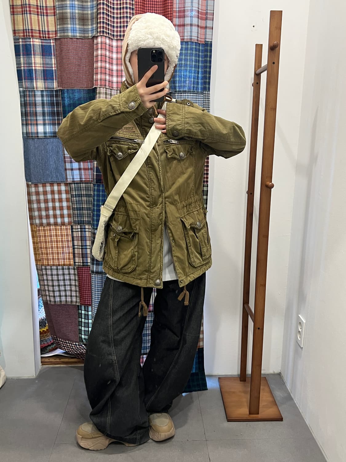 Evisu 카키 패치 자켓 상품이미지4