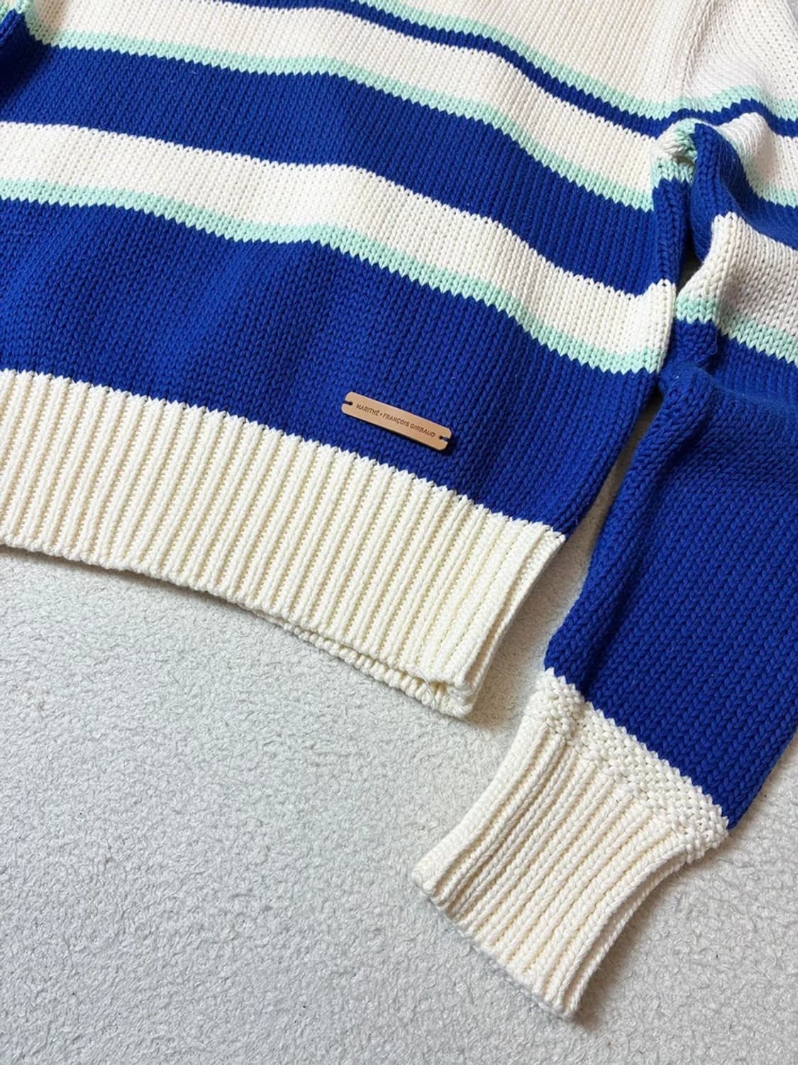 마리떼프랑소와저버 코튼 크롭 카라 니트 PN7740 상품이미지4