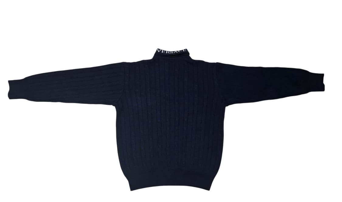 베르사체 클래식 V2 케이블 폴로 니트 상품이미지2