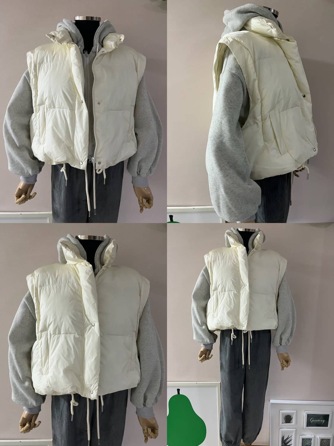 크림투웨이패딩 상품이미지4