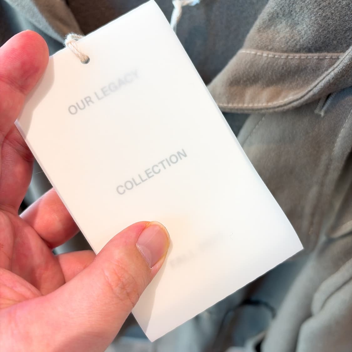 (정품/새상품)아워레가시 남성 배스 울 크롭 더플 코트 상품이미지5