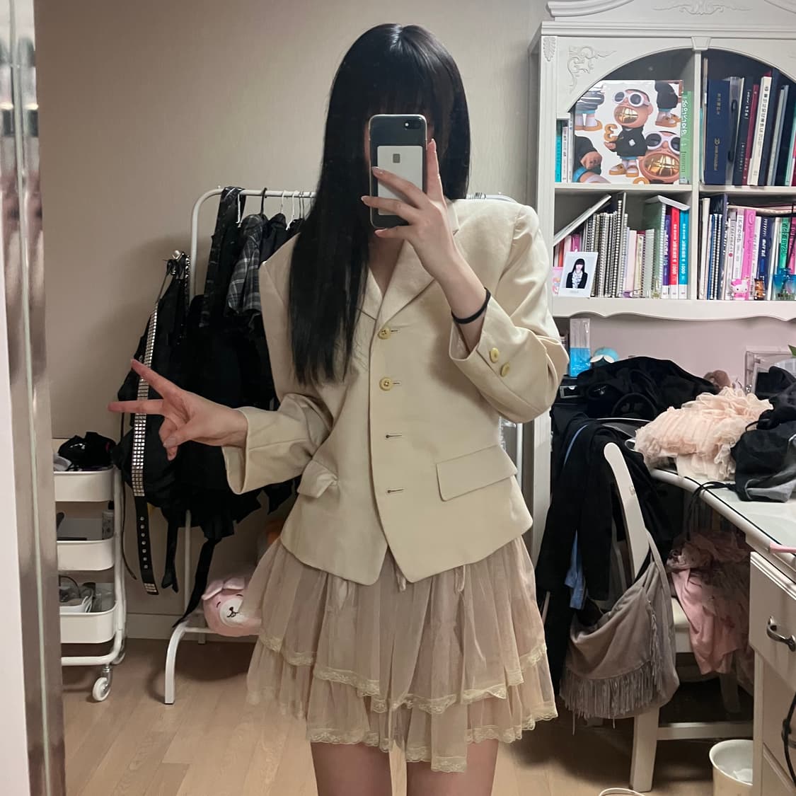 베이지 모리 빈티지 코디셋 상품이미지4