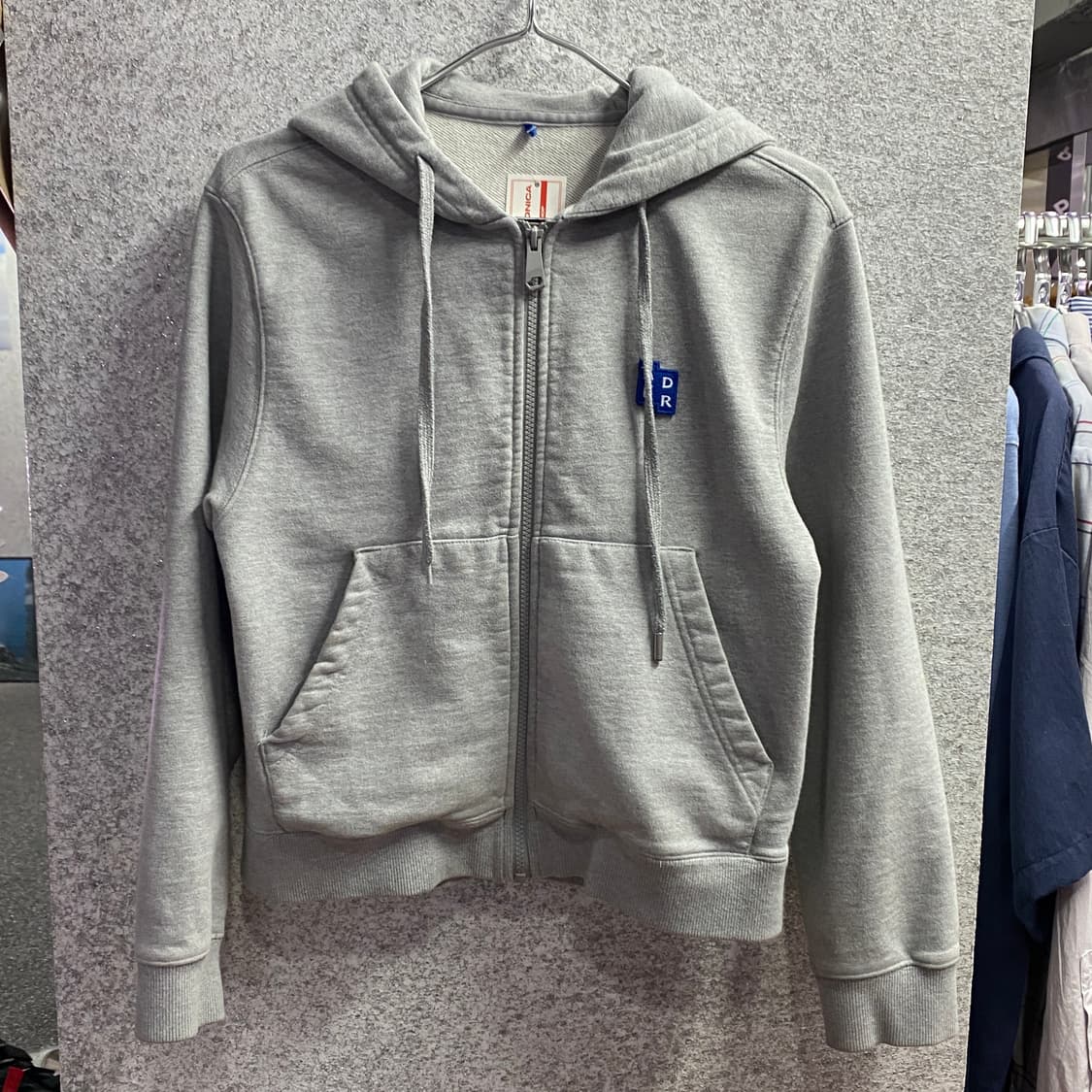 아더에러 스몰로고 그레이 후드집업 B4177 상품이미지2