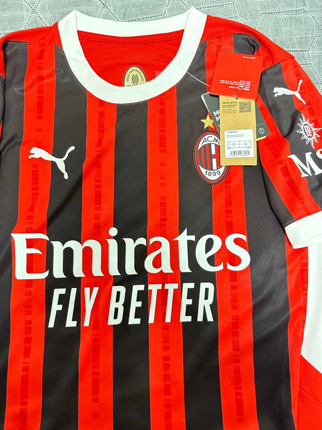 24-25 AC밀란 홈 M(100) 축구유니폼 상품이미지2