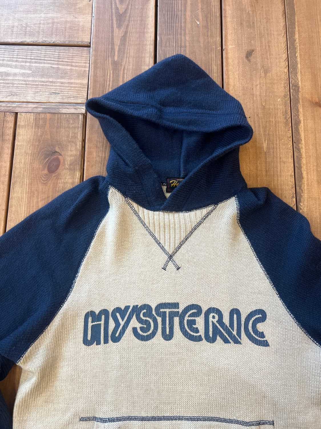 히스테릭글래머 네이비 니트 후드티 상품이미지7