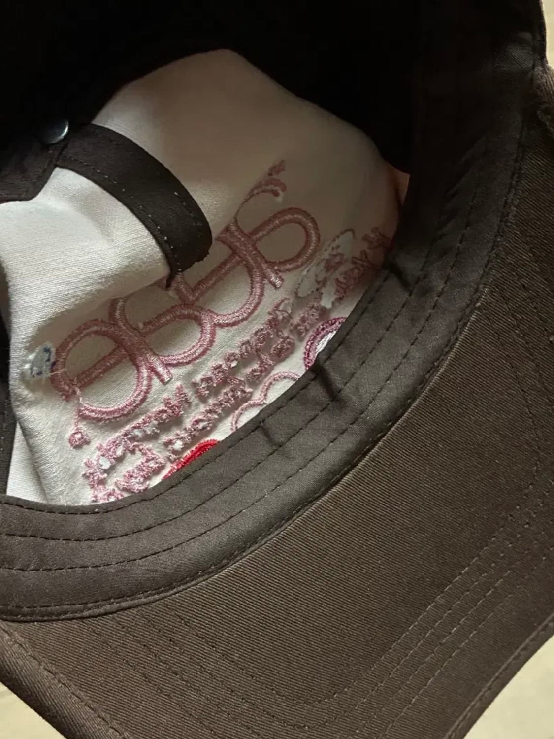 aeae 픽보이 웹 로고 5 패널 볼캡 다크 브라운 모자 상품이미지3