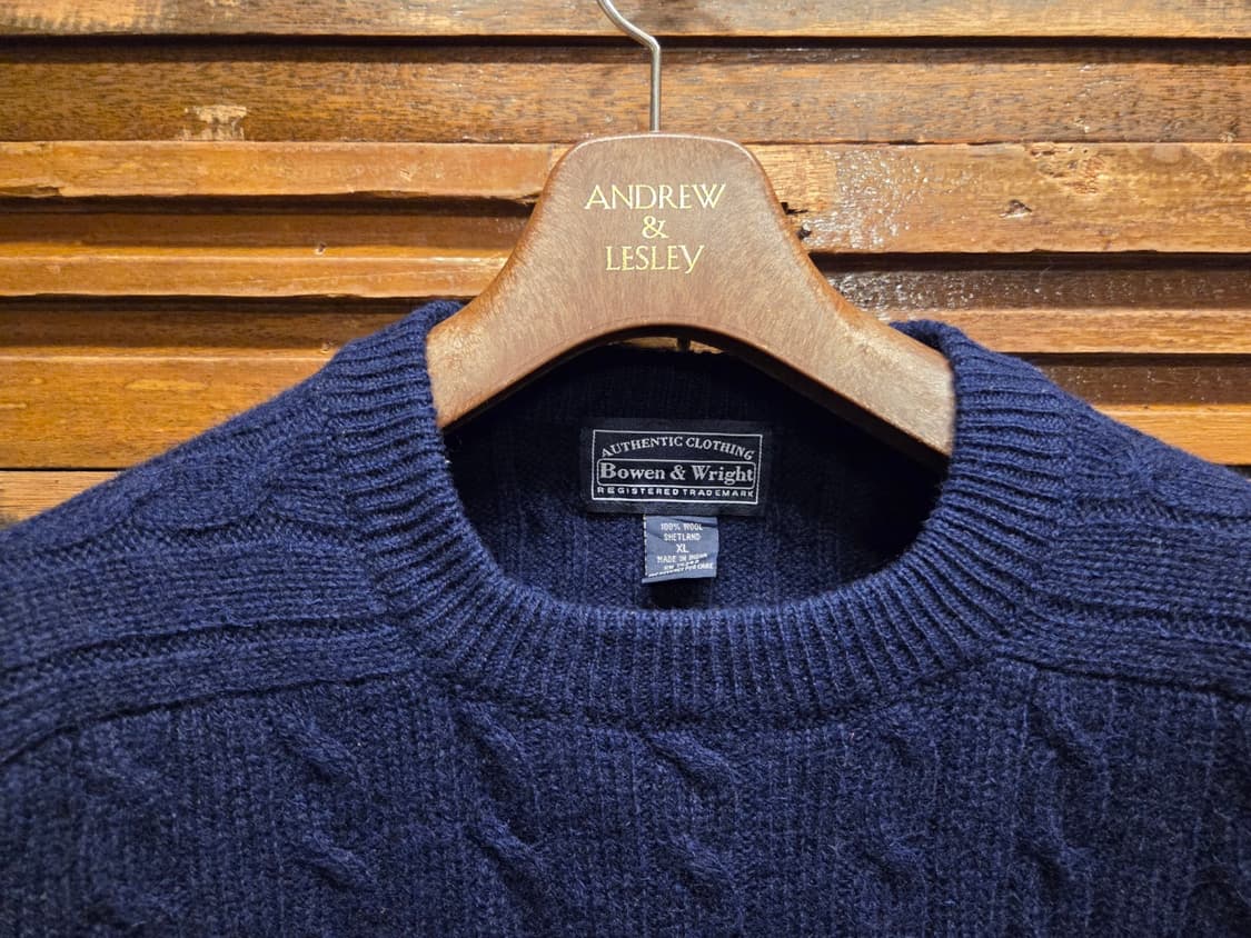 보웬앤라이트 램스울 케이블니트 상품이미지3