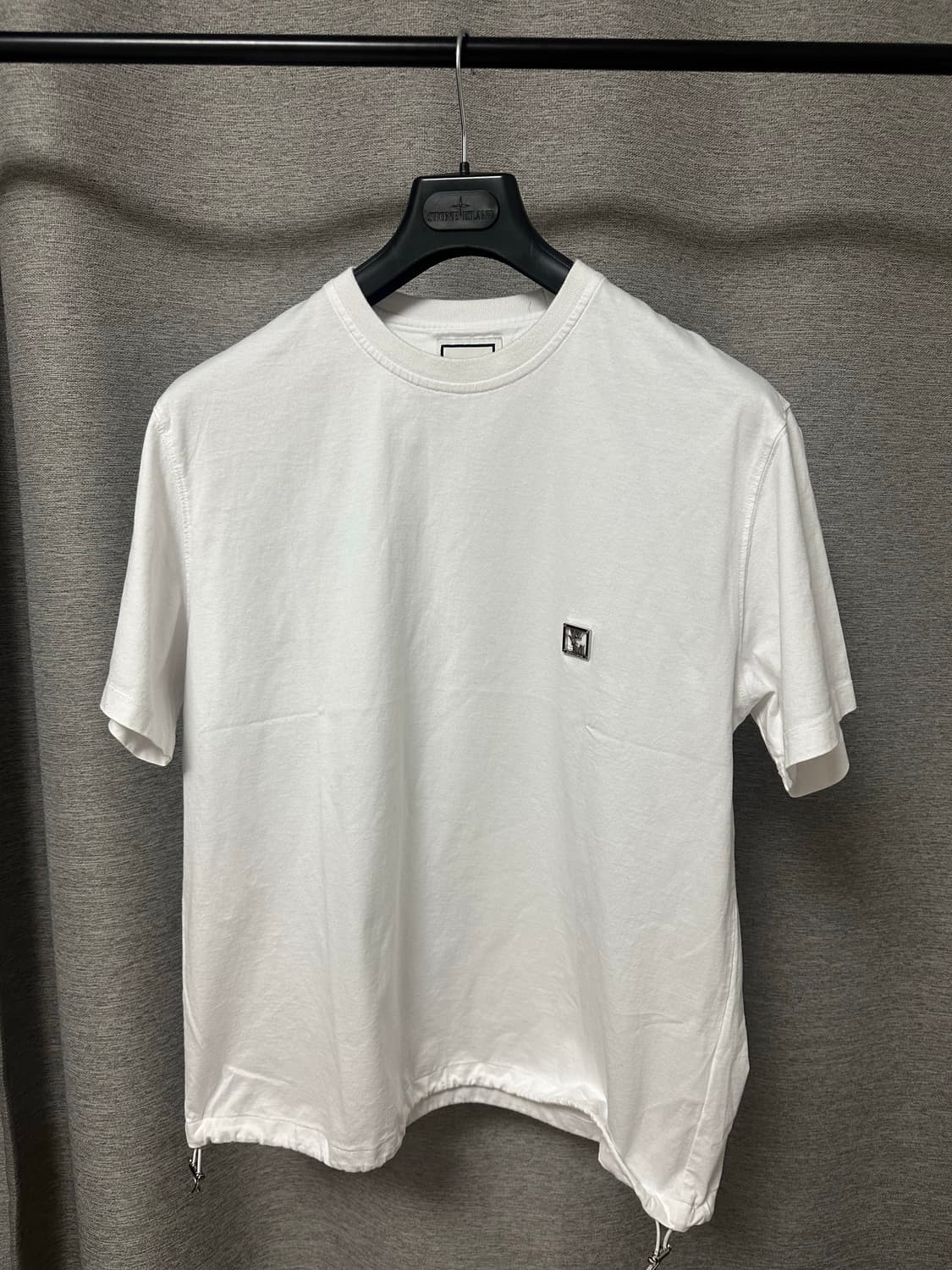 우영미 스틸로고 스트링 반팔 화이트 (46) 상품이미지1