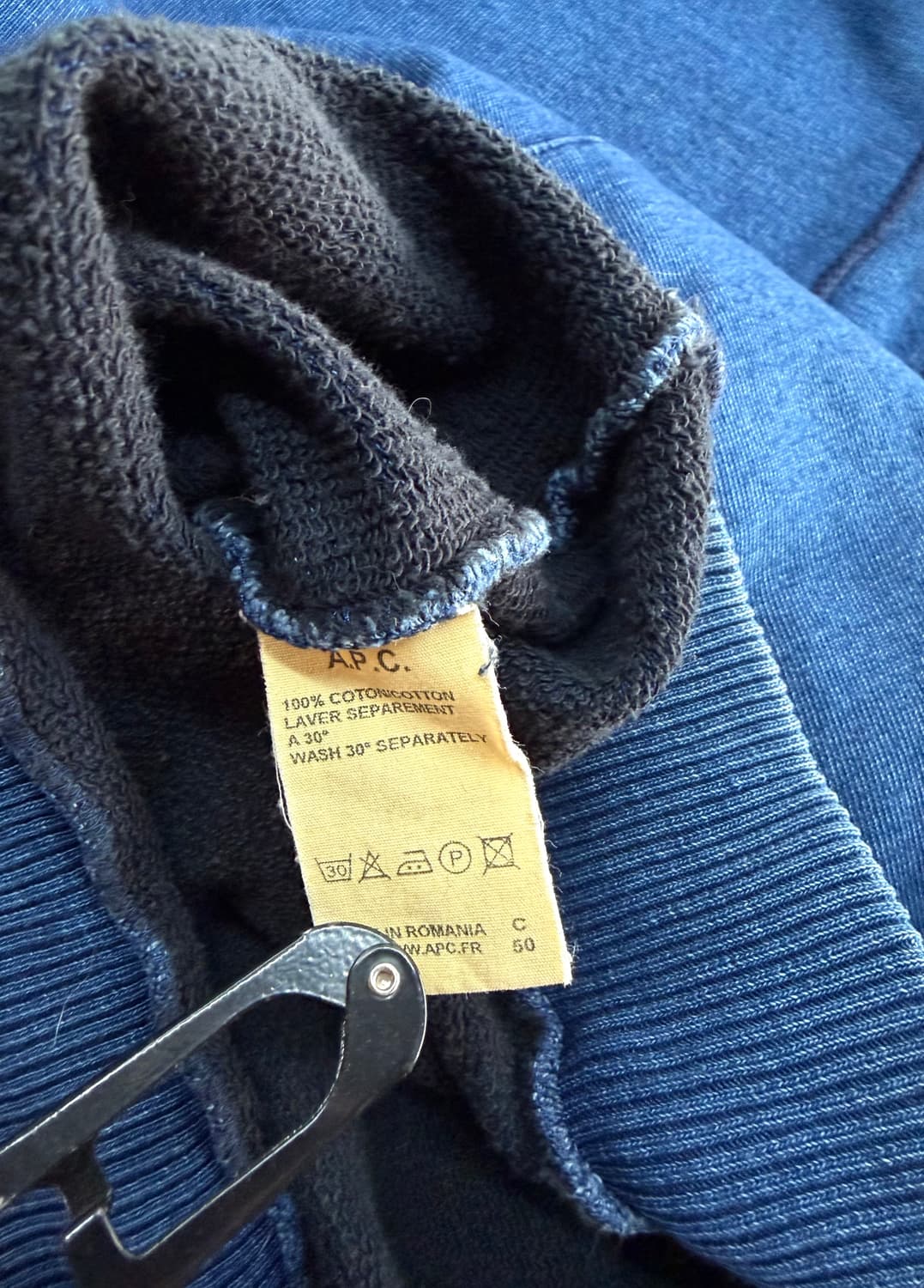 3/ 아페쎄 A.P.C 가먼트다잉 후드티 상품이미지8