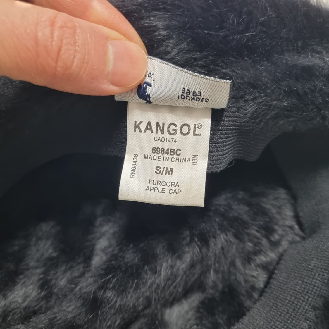 KANGOL 퍼고라 애플캡 블랙 - S/M 상품이미지8